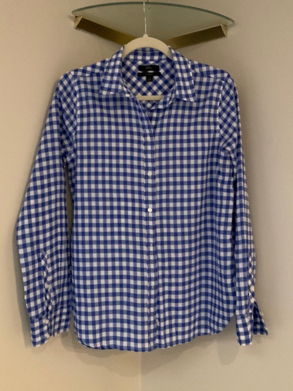 JCrew Blue White 10 Gingham Coastal Cottagecore Sailing Preppy Summer Travel